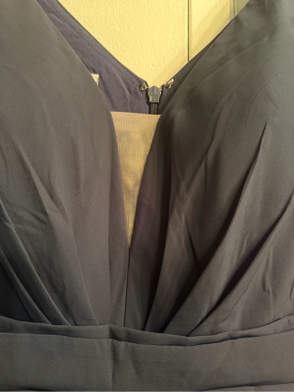 Jumpsuit/Pantsuit Plunge Neck Long Sleeves Floor-Length Chiffon - Picture 6 of 6